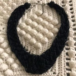 Black, bead necklace